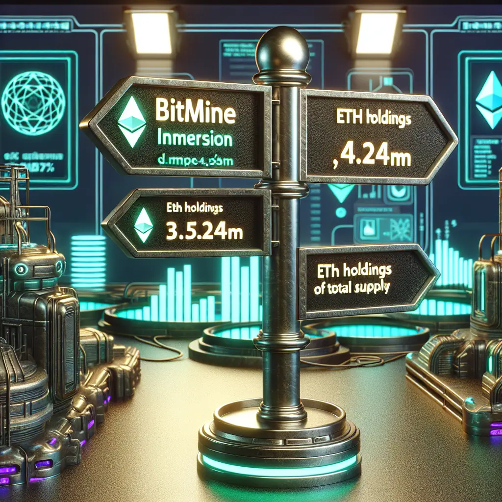 BitMine Immersion's ETH Holdings Hit 4.24M, 3.52% of Total Supply