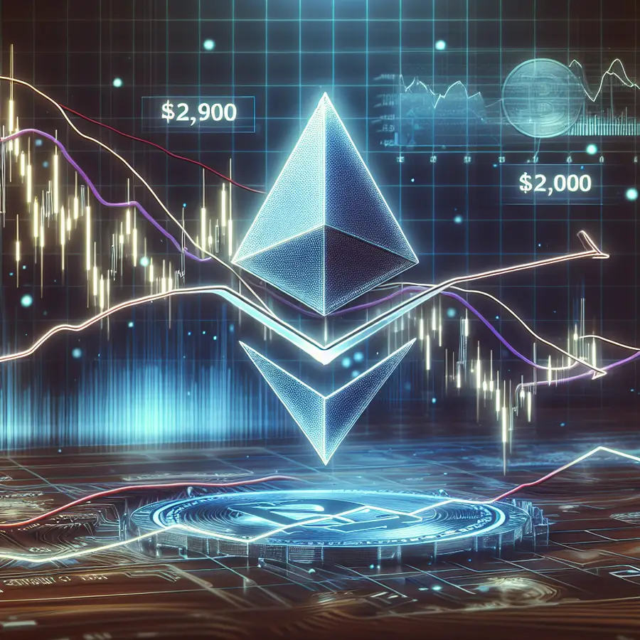 Ether Falls Below Key SMAs, Holds Losses Near $2,900