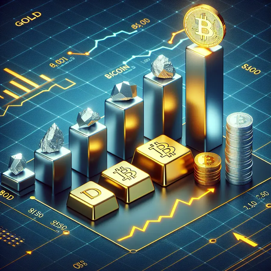 Gold and Silver Lead Market Cap; Bitcoin Falls to Eighth