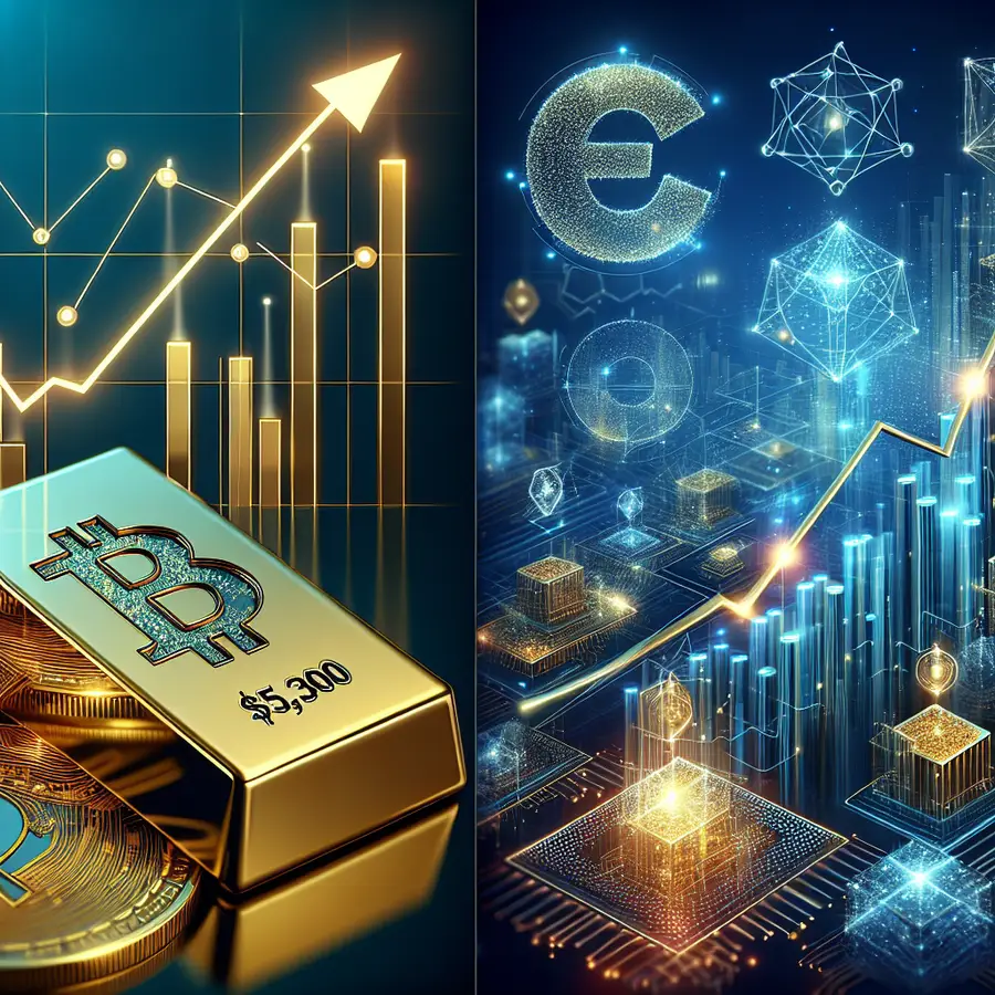 Gold Soars to $5,300; Tether Expands Holdings, Coinbase Futures