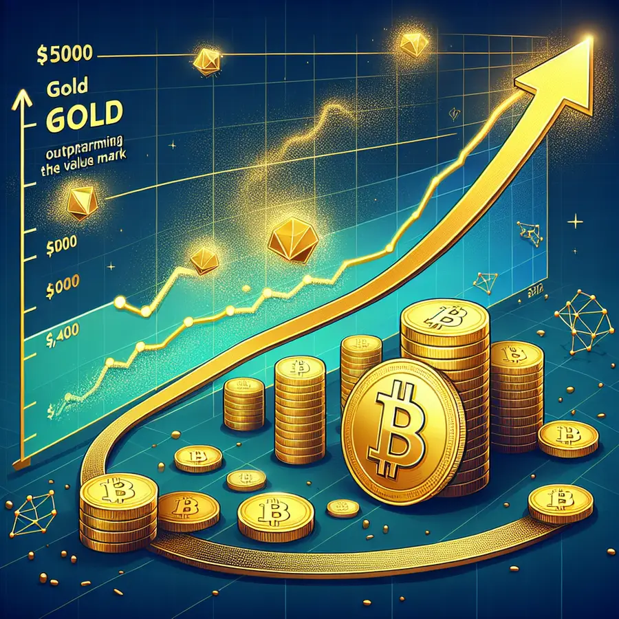 Gold Surges Past $5,000 Record, Outpaces Bitcoin's Growth