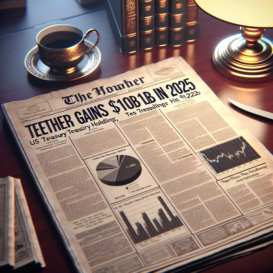 Tether Gains $10B in 2025; US Treasury Holdings Hit $122B