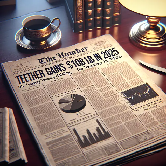 Tether Gains $10B in 2025; US Treasury Holdings Hit $122B
