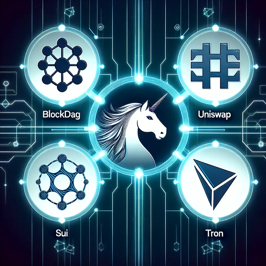 Top 4 Cryptos to Watch: BlockDAG, Uniswap, Sui, TRON