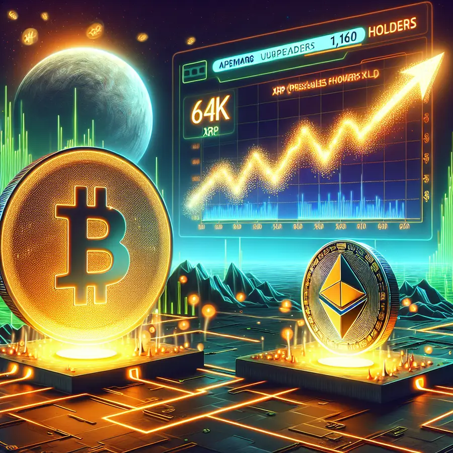 Bitcoin Tests $64K, XRP Gains, APEMARS Presale Surpasses 1,160 Holders