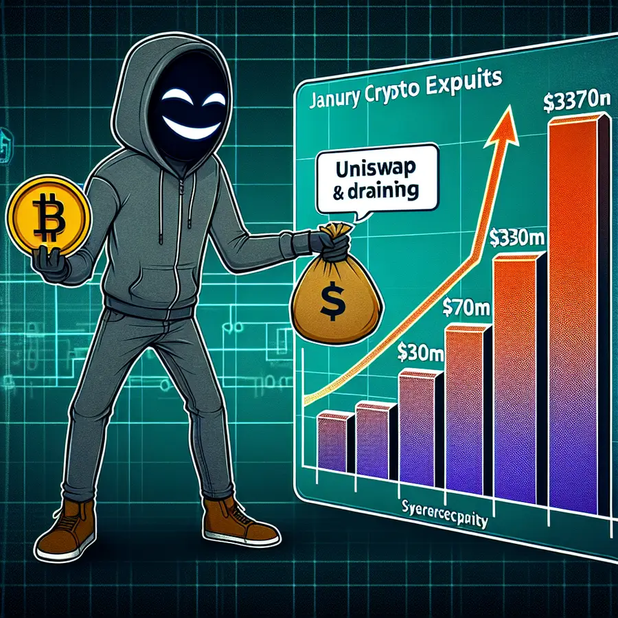 Fake Uniswap Ads Drain Wallets; January Crypto Exploits Hit $370M