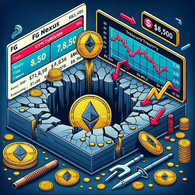FG Nexus Sells 7,550 Ethereum Amid $80M Treasury Losses
