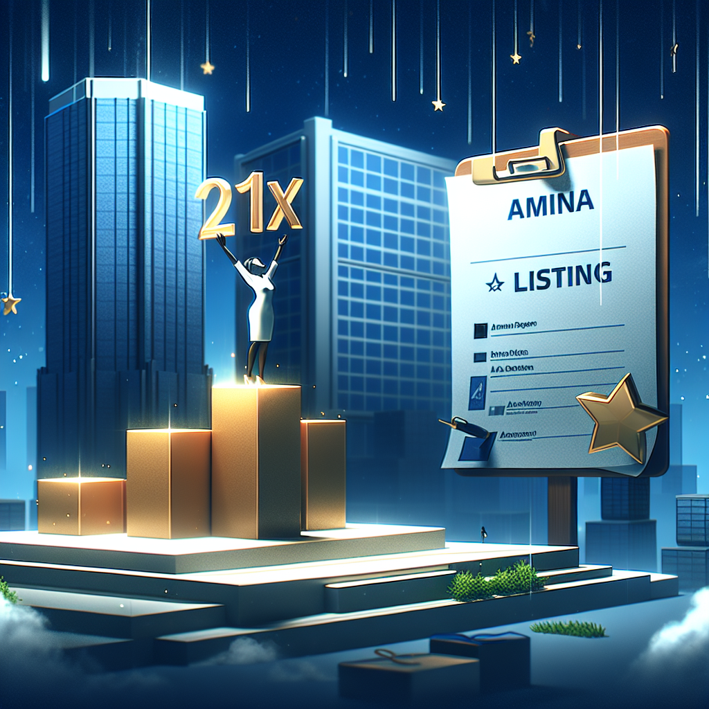 Amina Becomes 21X's First Regulated Bank Listing Sponsor