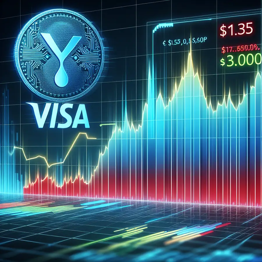 XRP Price Falls Below $1.35 Amid Visa's Expansion Moves