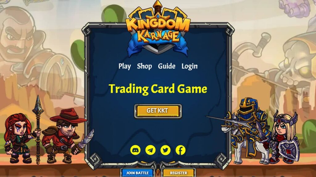 Kingdom Karnage NFT -korttipeli