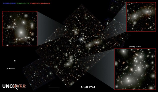 A JWST image of the galaxy cluster Abell 2744