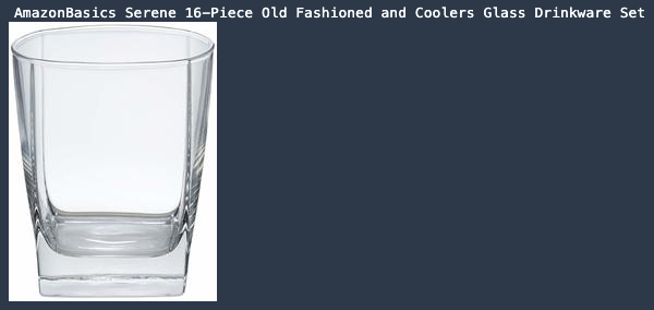 glass cup and title