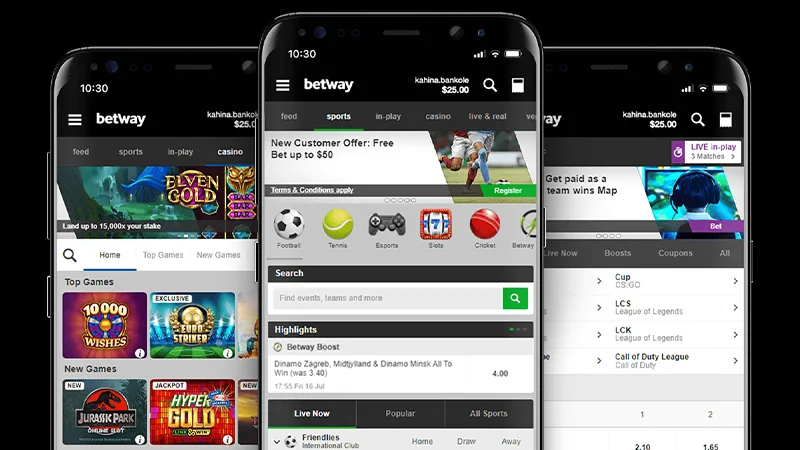 esports betting app betway