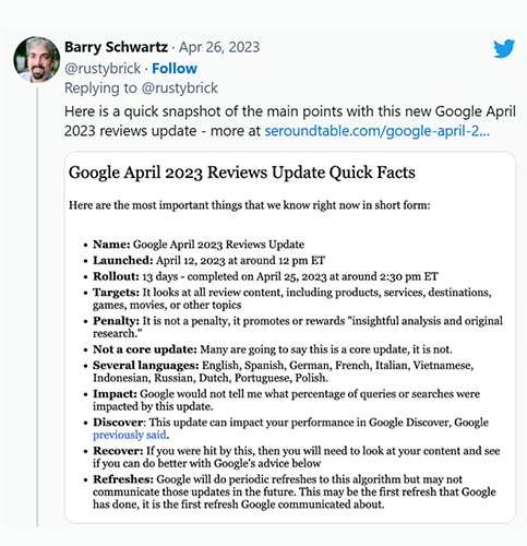 google reviews update changes