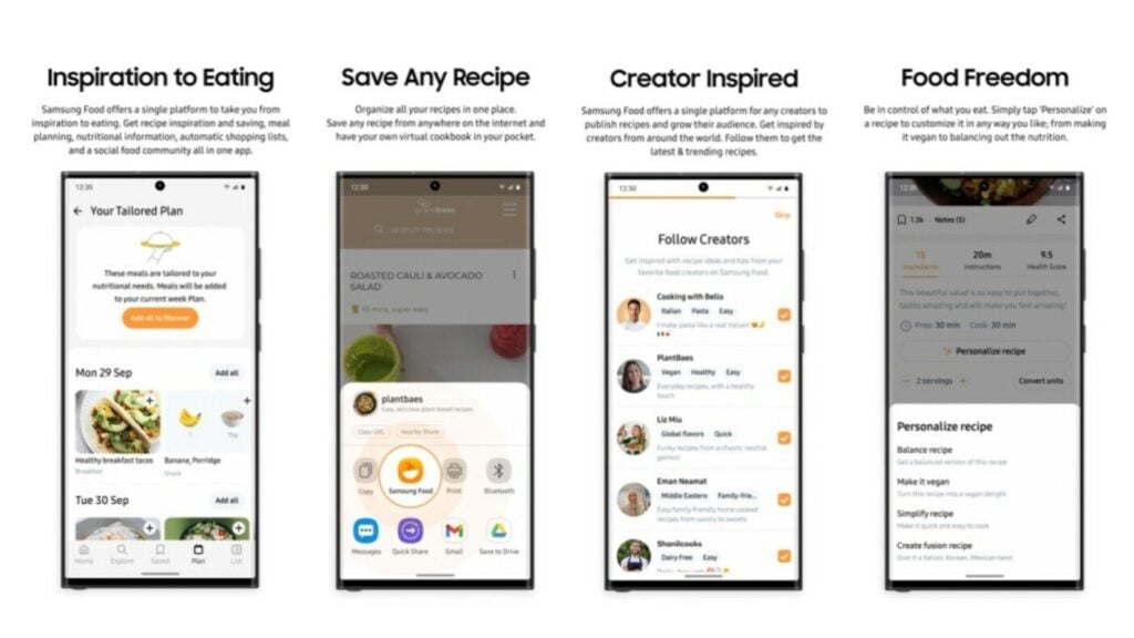 Samsung's New AI Food and Recipe App Divides Opinion