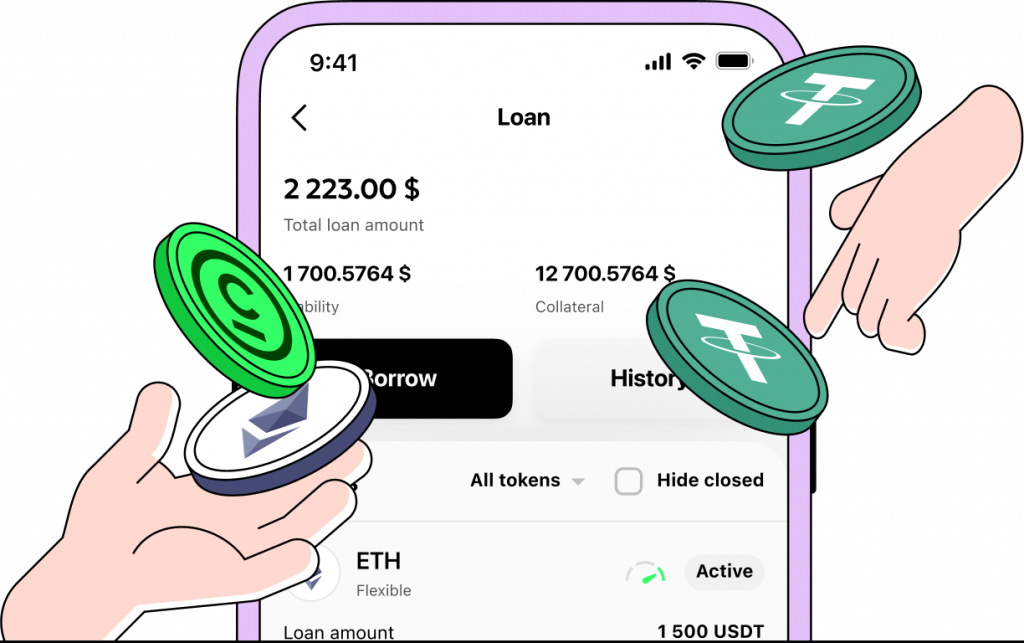 Crypto loan without collateral