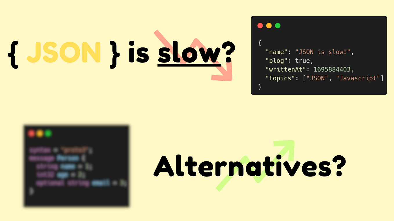 JSON فوق‌العاده کند است: سریع‌تر چیست!
