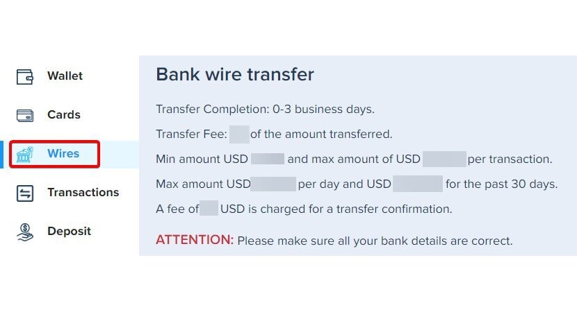 Transferencias bancaria electrónica