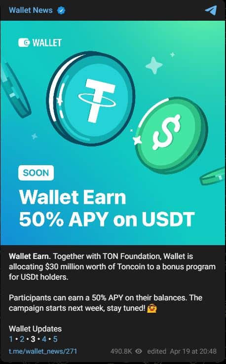 Foto dell'articolo - Tether lancia USDT sulla blockchain TON di Telegram; Espande la portata globale