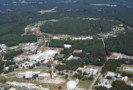 Vista aérea del campus del Laboratorio Nacional Brookhaven