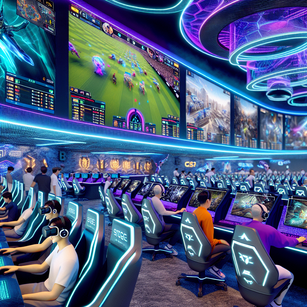 Futuristic casino with VR and eSports.