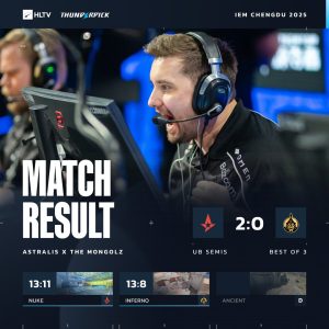 IEM Chengdu 2025: NAVI and FaZe knocked out, Astralis and Falcon Clinch Playoff Spots